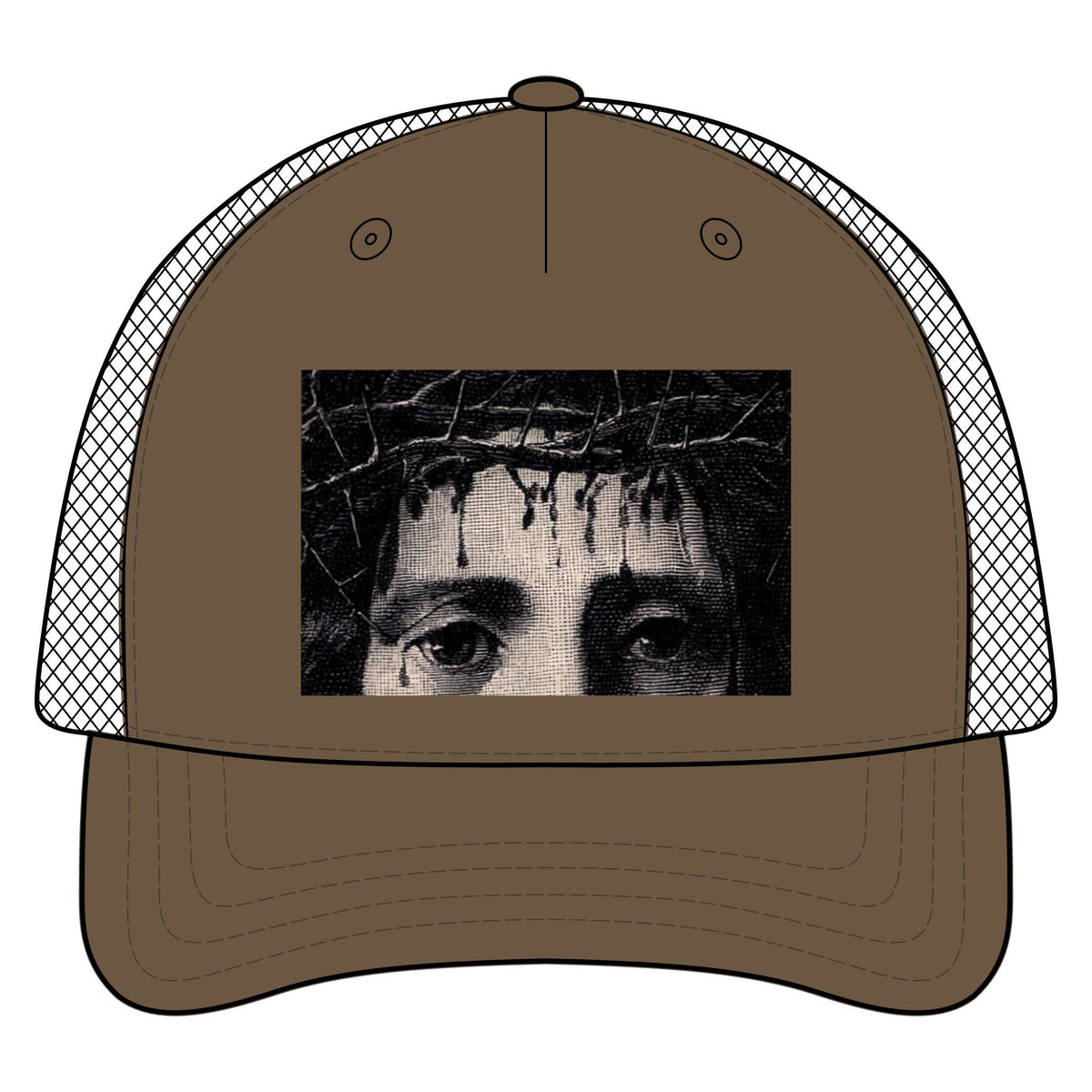 Printed Five-Panel Trucker